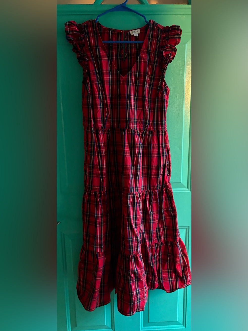 EUC J.Crew Midi Plaid Dress - 12